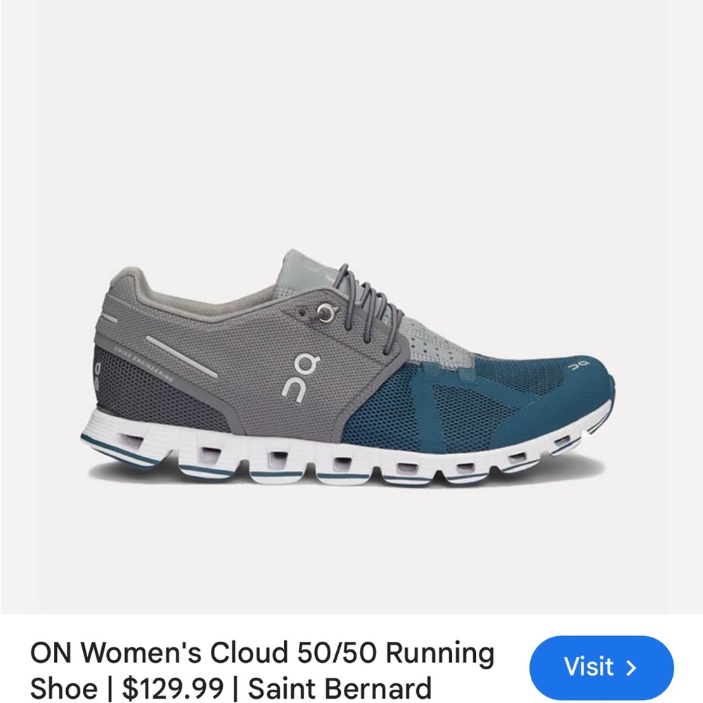 On Cloud 5 Women's Running Shoes Blue and Gray Size 10 Lightweight Sneakers - Picture 10 of 10